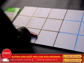 Sử dụng keo chà ron Wenomax cho nền gạch